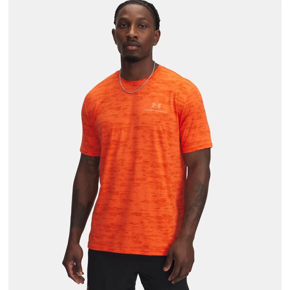 NWT Under Armour Men's UA Vanish Energy Printed Short Sleeve in Fire sz Large - Picture 1 of 7